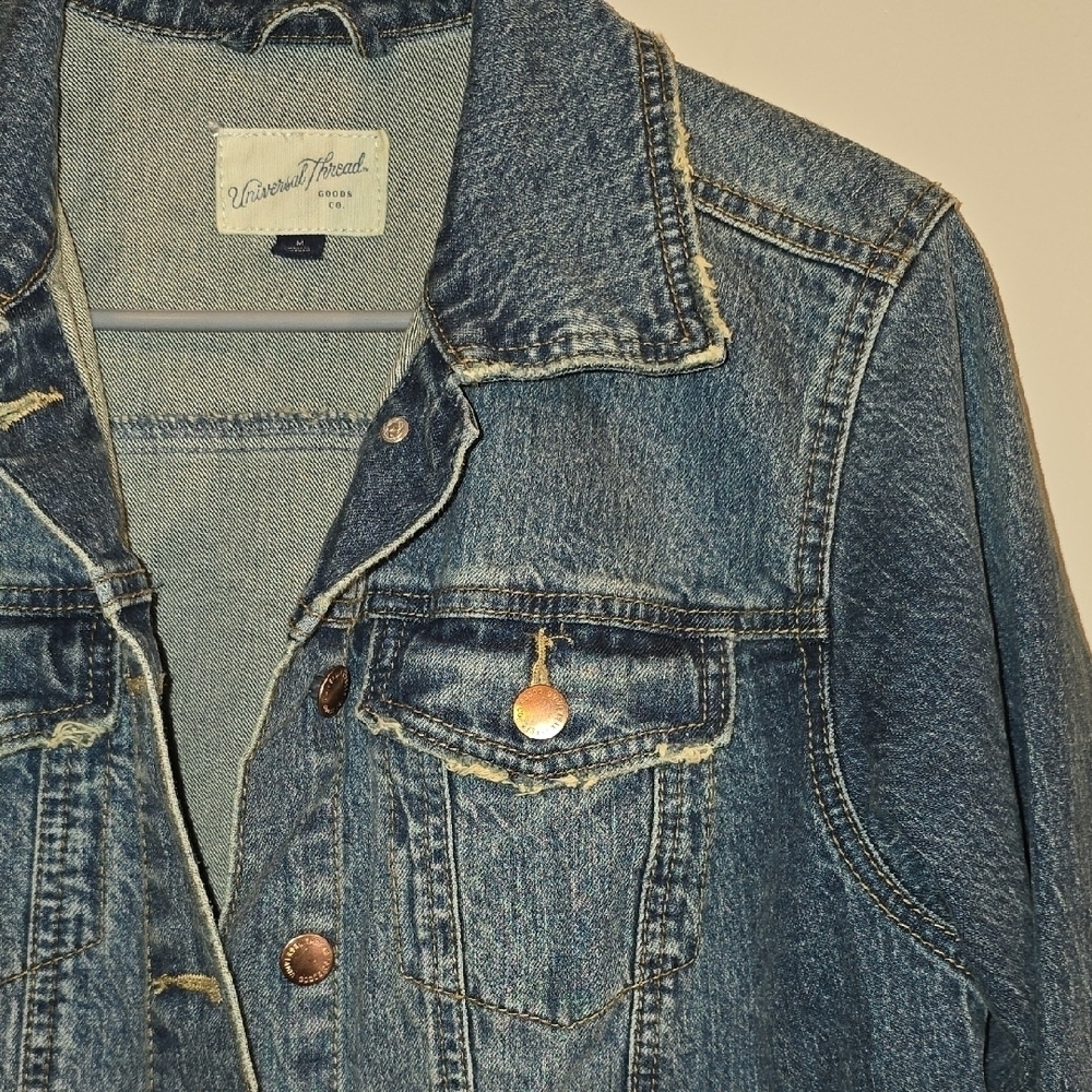 Universal Thread Dark Blue Denim Jacket LOT-K - Picture 3 of 5
